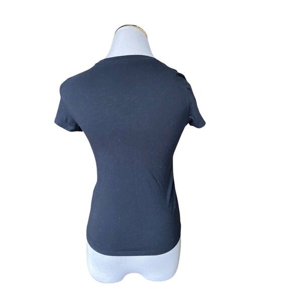 Abercrombie Kids Moose Logo Baby T-Shirt Size 9/10 Blue Fits Womens XS Y2K 90s - Picture 6 of 8